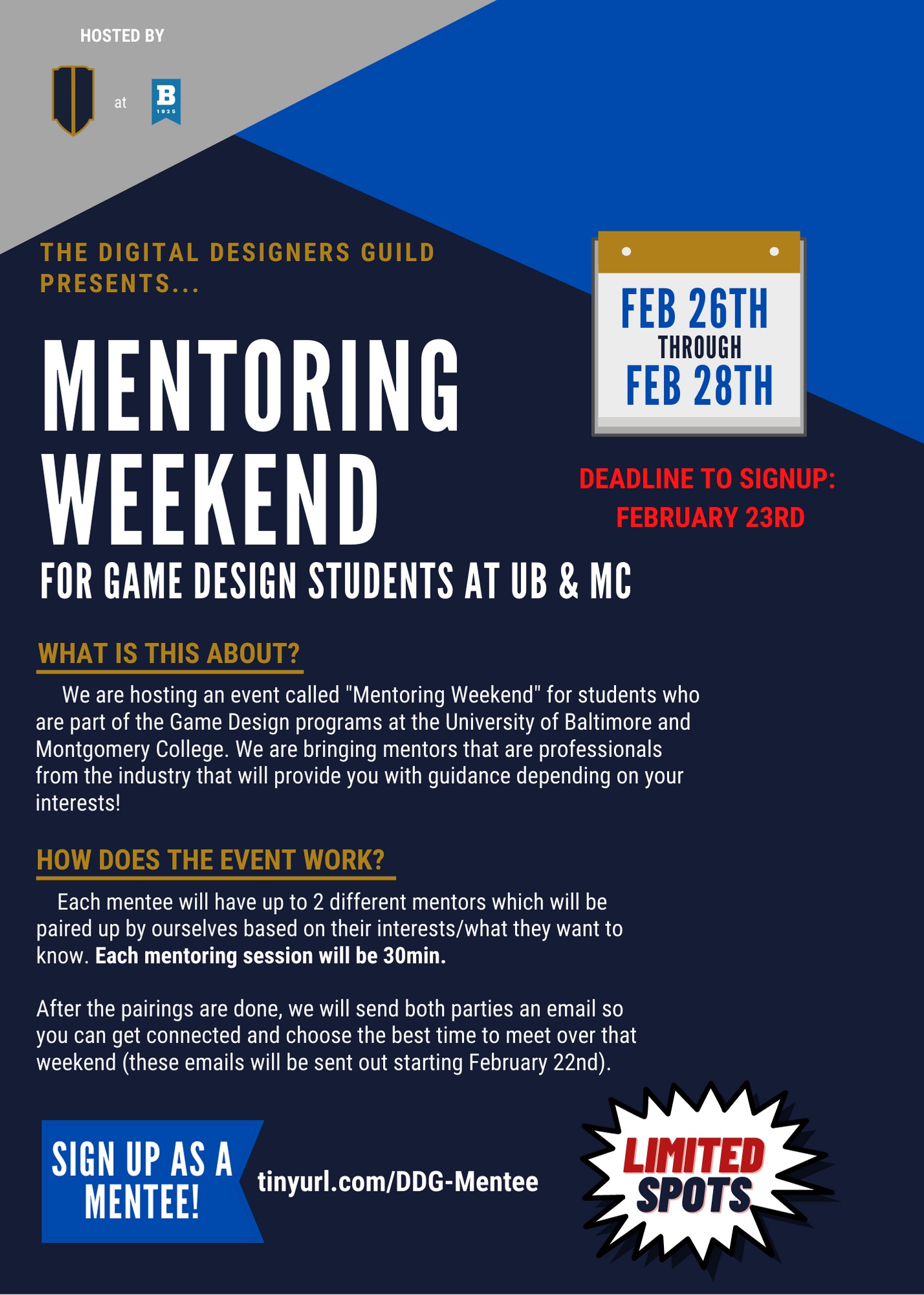 Mentoring Weekend for SGD Students!